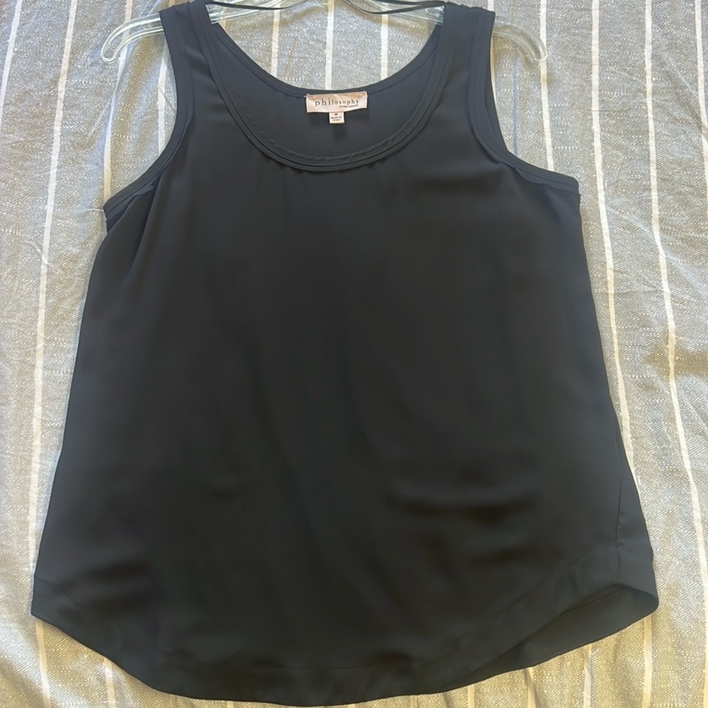 Black Tank Top Blouse | Philosophy